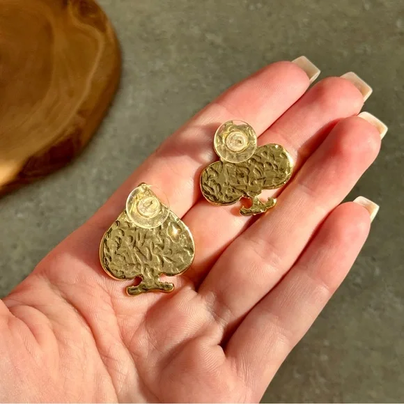 💖4/$30 NEW mismatched Elegant Gold and Black/Red Pearl Earrings - Picture 7 of 7